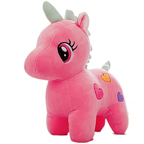 Cute Pink Unicorn Plush Soft Toy (25 cm, Pink)