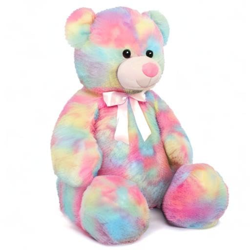 Teddy Bear Giant Stuffed Plush Rainbow Purple Soft Gifts for Valentine Day